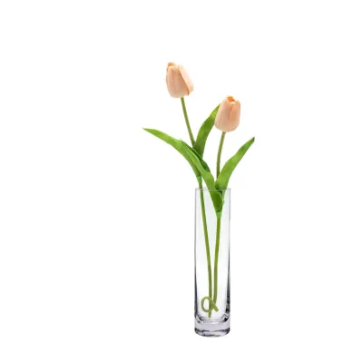 Factory Wholesale Art Deco GlassFlowerCandles CylinderVasesDurable TabletopWedding Floating Candles Vases for TablewareHomedecor