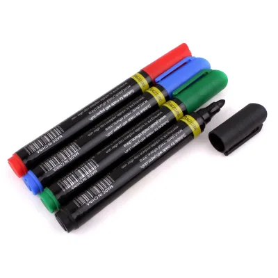 Waterproof Marker Works on Paper Plastic Wood Metal and Glass Colored Permanent Marker Pen