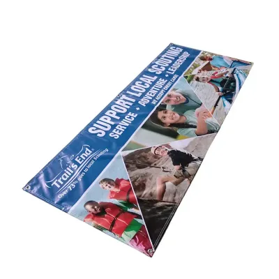 Custom Pattern Large Format Weatherproof Bright Colors Reflective Laminated PVC Banner for Open Notice