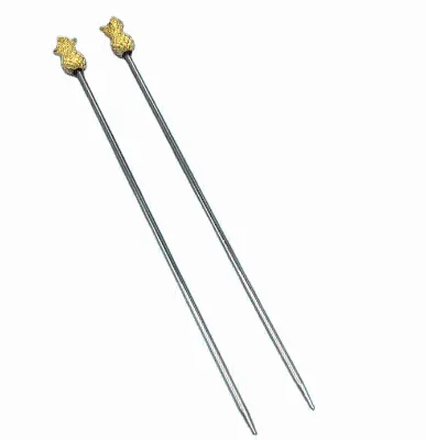 Creative Cocktail Pick Stainless Steel Fruit Martini Picks for Bar and Party