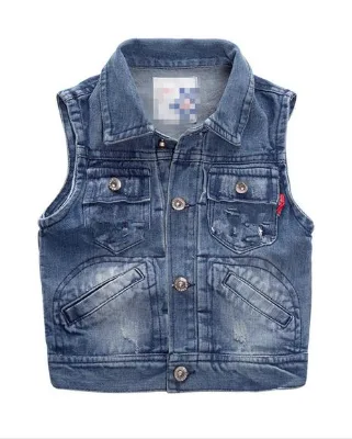 Bullet Proof Children Boys Fashion Soft Denim Vest Boutique Vest for Kids