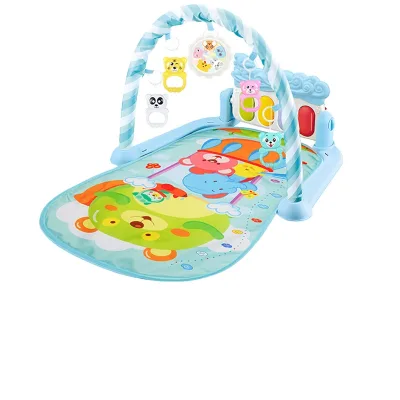 Educational Pedal Infants Rack Fitness Activity Kick Music Rattle Hanging Toy Crawling Fence Play Carpet Piano Toys Baby Gym Mat