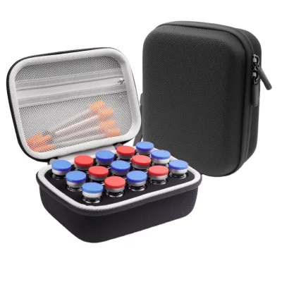 10 mL Vial Organizer 15 9 Compartments EVA Material Modern Minimalist Multi-Size Refrigerated Storage Box Portable