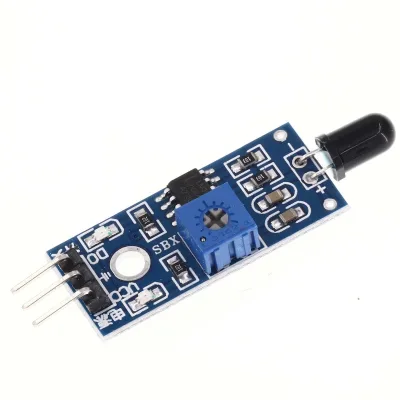 Flame sensor module Fire source detection module Infrared receiver module LM393 3 wires 3-pin Blue board