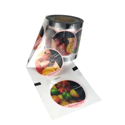 Custom Logo Wholesale Clear Fruit Juice Vegetable PP Cup Packing Food Grade Plastic Cup Sealing Film Roll