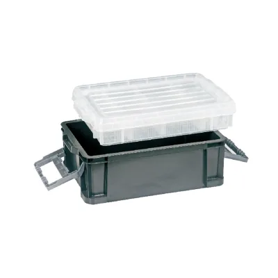 Transparent Lid Handheld Fishing Box for Full Fishing Gear Storage