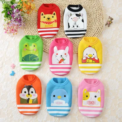 Teddy Puppy Teacup Dog Bichon Cat Winter Clothes Solid Fleece Material Cartoon Small Dogs Yorkshire Pomeranian New Pet Clothing