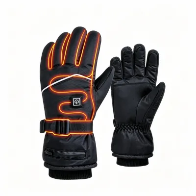 Lithium Battery Heated Waterproof Gloves Long-Lasting Warmth Windproof Anti-Slip Touchscreen Snowboarding Winter Duty