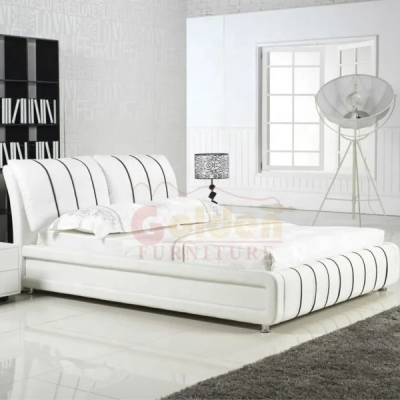 Luxury Bed Smart Storage Synthetic Leather Soft Bed Design Single Bed Frame
