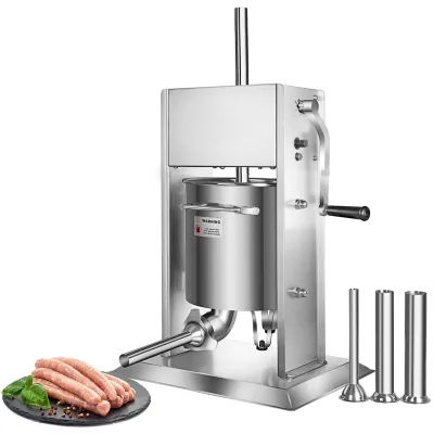 Bright Star Sausage Stuffer 20 Lb. Dual-Speed Stainless Steel Vertical Sausage Maker