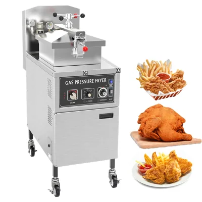 Chicken Oil Gas Pressure Fryer Gas 25L R&M Commercial Fried Chicken Express Deep High Pressure Fryers Fast Food Machine for Sale