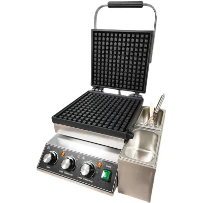 Single Plate Belgian Waffle Maker for Hotel and Restaurant Use