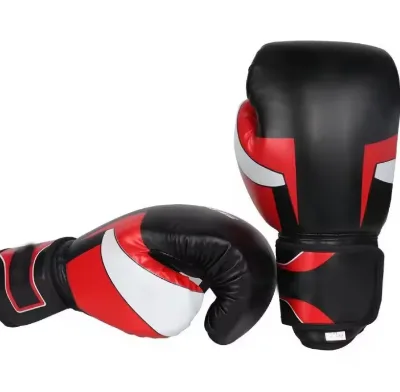Breathable PU Leather Boxing Training Gloves Multi Color Graffiti Print Sparring Boxing Gloves