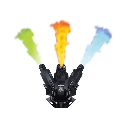 Stage Fire Machine Flame Machine Color Fire 3 Head Multi-angle Flame Machine for Music Festvials