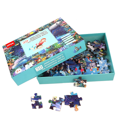 Jigsaw Puzzle Manufacturer Kid Sea World Jigsaw Puzzle Cartoon Jigsaw Puzzle for Education
