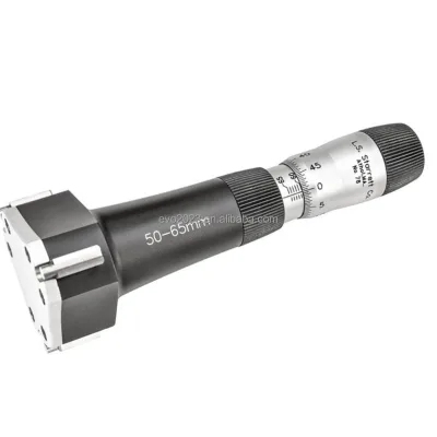 Starrett 733.1MEXFL-25 Internal Micrometer 2.5-150mm 0.002" Accuracy Interchangeable Carbide Tipped Anvils Cast Iron Measurement