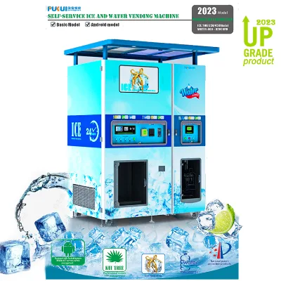 160-450kgs Commercial Cube Ice and Water Vending Machine