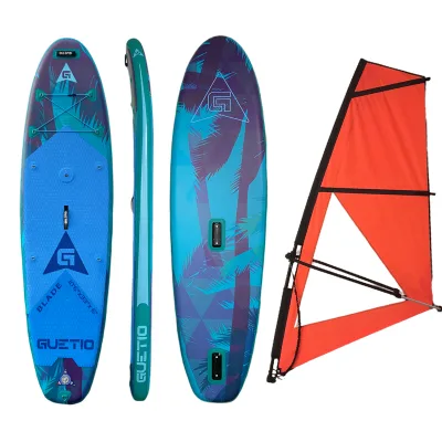 GUETIO Latest Design Inflatable ISUP Windsurfing Board SUP Wind Surfing Board