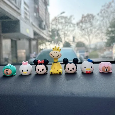 Super Cute Advanced Cartoon Interior Car Decoration Small Ornaments for Center Console Creative Doll Ornaments-Popular Style