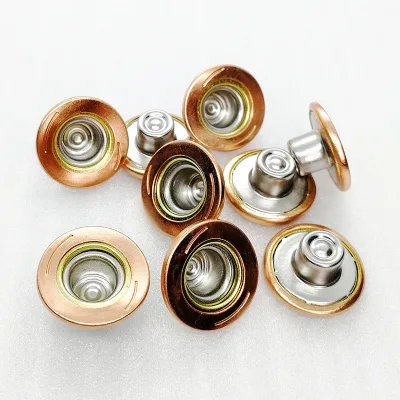 Metal Jeans Rivet Button Clothing Stud Rivets Accessories Engraved Logo Brass Buttons