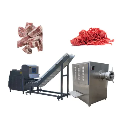 Industrial High Power Frozen Meat Grinder 100 Type Crushing Chicken Beef Lamb Sausage Maker Machine