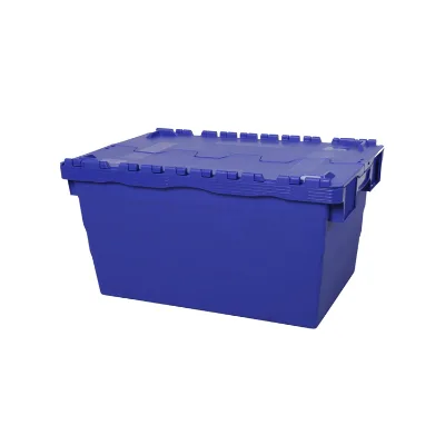 Blue Plastic Food Storage Container 62L Stackable Storage Container With Lids