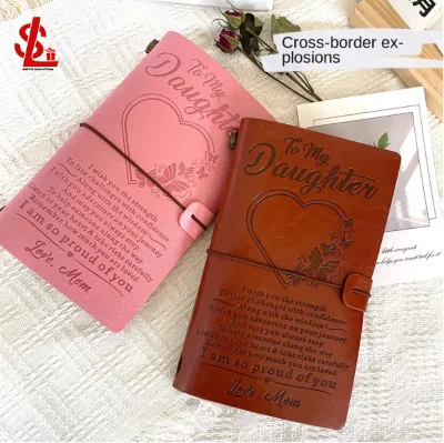 Custom Vintage Leather Hardcover Travel Notebook with Hot-Melt Binding Organizer/Planner Ideal for Travel Carry