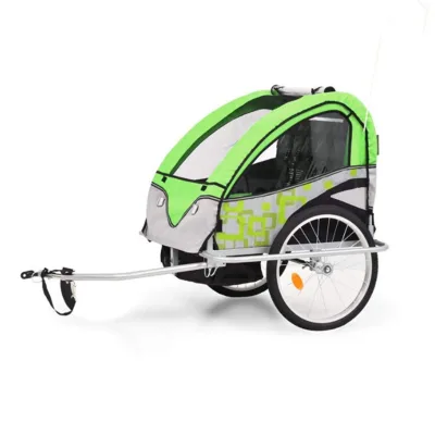 Child Bike Trailer with Aluminum Frame Off-Road Compatible for One Child Made with Durable Steel Material