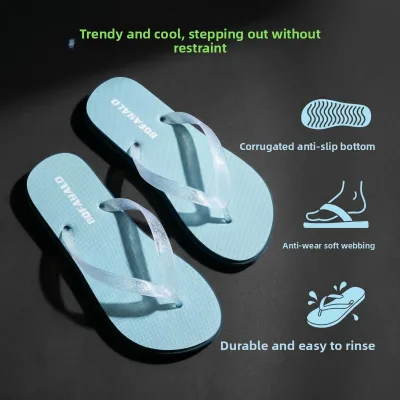 Ouxun 2026 New Mens Flip-Flops Summer Outdoor Durable Fashionable Stylish Non-Slip Lightweight Breathable Korean Slippers