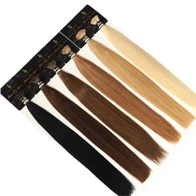 I-tip Hair Eu 100% Natural Virgin Hair Extensions Dyed Straight Cuticle Aligned Vendors Supply I Tip Hair Extensions