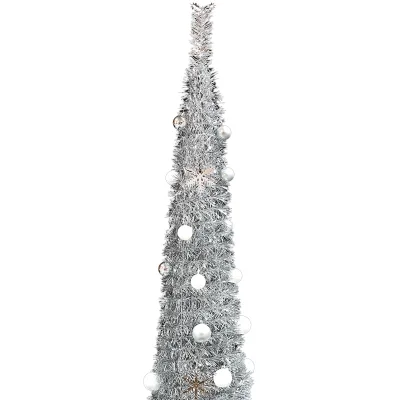 6ft Slim Decorated & Pre-Lit Christmas Tree
