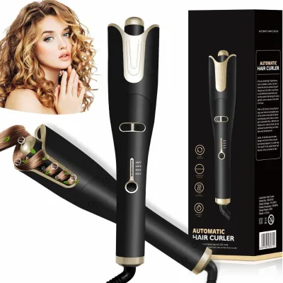 Professional Fashion Air Curling Wand Auto Curling Iron Tourmaline Ceramic Heater LCD Digital Automatic Hair Curler