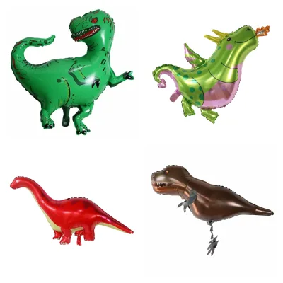 Inflatable Dinosaur Egg Foil Material Animal Waking Dinosaur Balloons for Children Birthday Toys Party Supplies