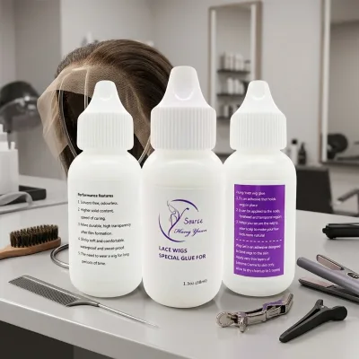 Quick Dry Wig Glue Professional Lace Bond Adhesive Reliable Hold for Daily Wig Styling