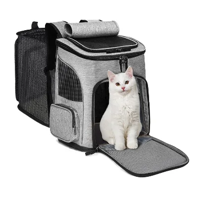 Expandable Mesh Breathable Foldable Multifunction Outdoors Custom Pet Travel Cat Backpack Carrier for Puppy Dog