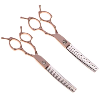 Professional Straight Thinning Shears with Fine Teeth Sharp Blades for Grooming Dogs CatS Stainless Steel Pet Grooming Scissors