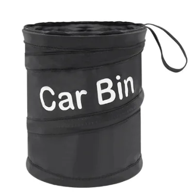 Car Interior Accessories Folding Trash Can Spiral Storage Bin for Car Seats for Camping
