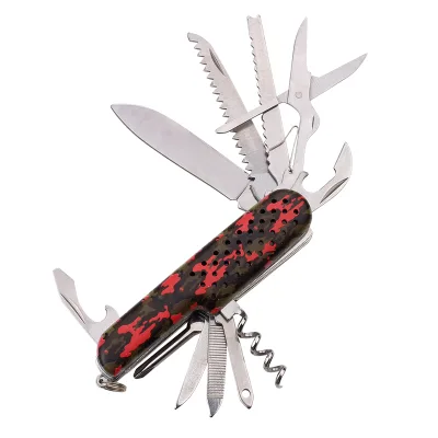Camouflage Shell Multifunctional Knife Stainless Steel Knife Multi Purpose Folding Knife