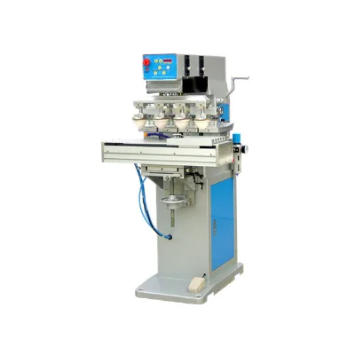 4 Color Plastic Bottles Semi Auto Pad Tempo Printing Machine