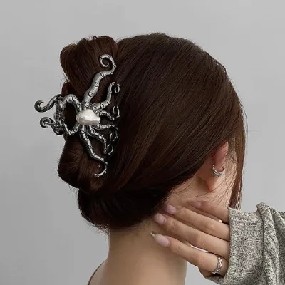 Large Metal Octopus Hair Clip Female Personalised Hair Volume Plate Shark Clip Hair Accessories