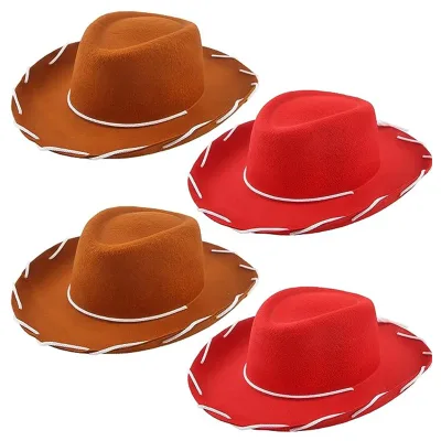 Western Cowboy Costume Accessories Kids Children's Felt Cowboy Hat