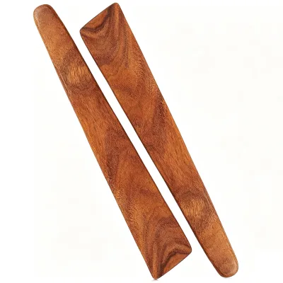 Eco-Friendly Wooden Kitchen Cooking Spatula Set 2-Piece Durable Wood Utensils Easy-to-Clean Non-Scratch Sustainable Food Prep