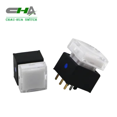 C3026 Series Self-locking/reset 200gf/350gf Operating Force Rgb Led Push Button Switch