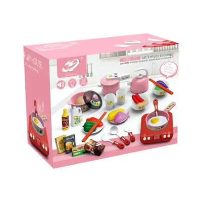 Puzzle Simulation Induction Cooker Home Appliance Kitchen Utensils Role Soft Plastic Play Wonder Electric Kitchen Play Set Toys