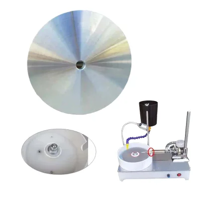 High Quality 8 Inch Stainless Steel Gemstone Polishing Disc Rotary Faceting Machine Grinding Disc Jewelry Tools for Sapphire