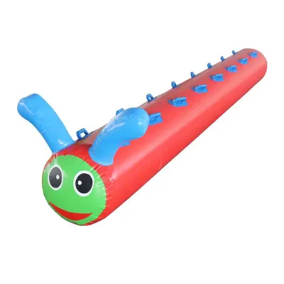 Sport Game Insect Racing Team Building Games Large 6 Seaters Inflatable Caterpillar Racing Tube for Ride