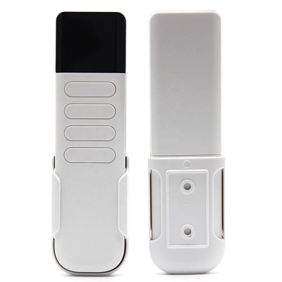 New Style White Universal Remote Control with Screen Display 4 Buttons Remote Controller, Door/LED Light/Devices Remote Control