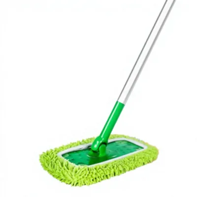 NICEWAT Mop Head Set 4 42 cm Microfiber Rectangle Mop Covers Replacement Mop Pad Laminate Marble Floors Tiles 42 X 12 cm Home
