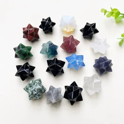 Hot Sale Natural Clear Quartz Crystal Metaphysical Merkaba Healing Star for Meditation