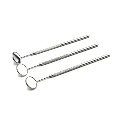 Dental Mouth Mirror Dental Mirror Size 4 Stainless Steel 22 mm Round Oral Dental Mirror